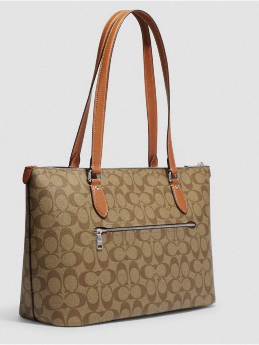 Coach Pride Gallery Tote Bag In Signature With Patches In Rainbow Print - Picture 3 of 8